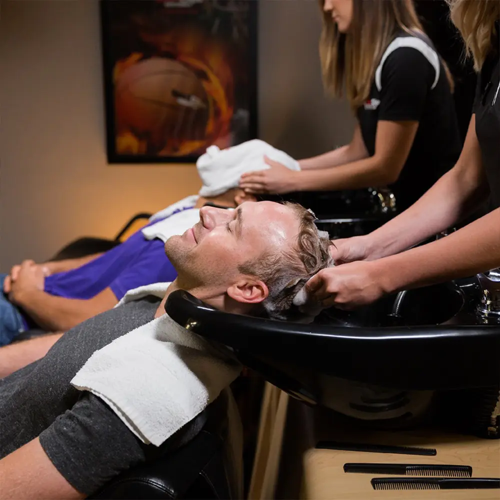 mvp-haircut-experience man getting scalp massage