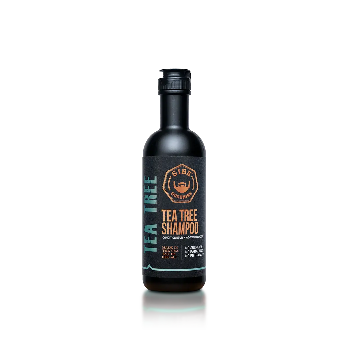 tea tree shampoo bottle