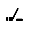 Group 61 hockey stick icon